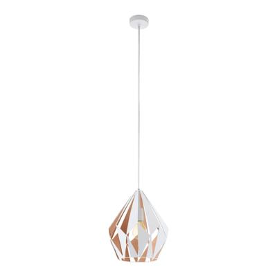 Eglo HanglampCarlton 1 31cm wit met goudkleurig - 49932