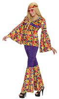 Hippie kleding vrouw 3-delig Meadow - thumbnail