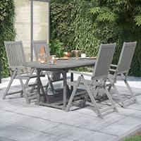 5-delige Tuinset massief acaciahout - thumbnail