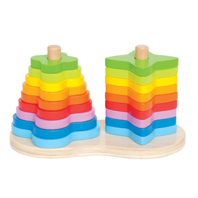 Hape stapeltoren regenboog