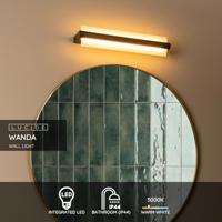 Lucide WANDA - Wandlamp Badkamer - LED - 1x15W 3000K - IP44 - Zwart - thumbnail