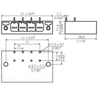 Weidmüller 1931390000 Male behuizing (board) BU/SU Totaal aantal polen: 4 Rastermaat: 7.62 mm Inhoud: 36 stuk(s) - thumbnail