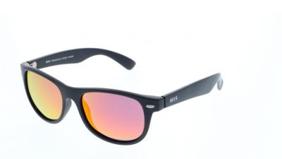 H.I.S zonnebril 50104 junior rechthoekig cat.3 zwart/oranje H.I.S zonnebril 50104 junior rechthoekig cat.3 zwart/oranje