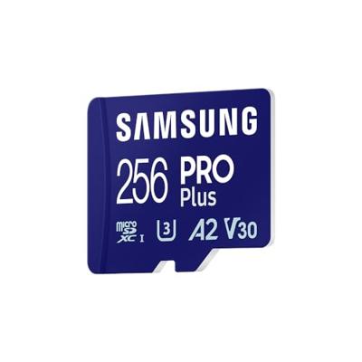 Samsung PRO Plus 256GB (2023) microSDXC + SD Adapter Micro SD-kaart Blauw - thumbnail