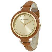 Horlogeband Armani Exchange AX4236 Leder Cognac 12mm - thumbnail