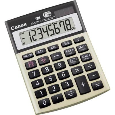 Canon LS-80TEG calculator Desktop Financiële rekenmachine Goud, Grijs