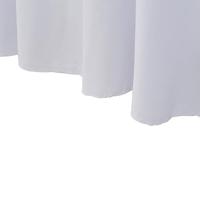 2 st Tafelhoezen stretch met rok 243x76x74 cm wit - thumbnail