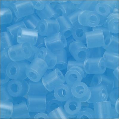 NABBI Strijkkralen, afm 5x5 mm, gatgrootte 2,5 mm, medium, neon blauw (32235), 6000 stuk/ 1 doos