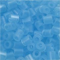 NABBI Strijkkralen, afm 5x5 mm, gatgrootte 2,5 mm, medium, neon blauw (32235), 6000 stuk/ 1 doos - thumbnail