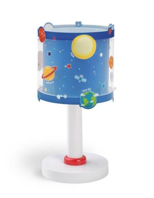 Dalber tafellamp Planets glow in the dark 30 cm blauw