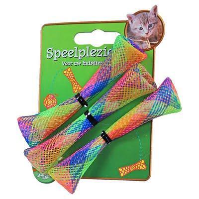Kattenspeelgoed op kaart a 3 fun tubes.