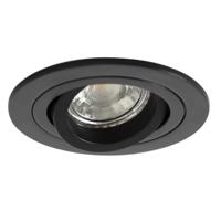 Inbouwspot Lune Rond matzwart - thumbnail