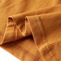 Kindershirt met lange mouwen wolvenprint 128 donkerokerkleurig - thumbnail