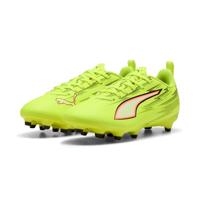 PUMA Ultra 6 Play Gras / Kunstgras Voetbalschoenen (MG) Kids Neongeel Rood Zwart - thumbnail