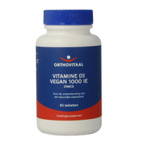 Vitamine D3 1000IE vegan 60 Tabletten - thumbnail