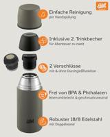 Thermosfles ESBIT Vacuum Flask 750ml, olijfgroen - thumbnail