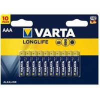 Varta longlife AAA batterijen - set van 10 - thumbnail