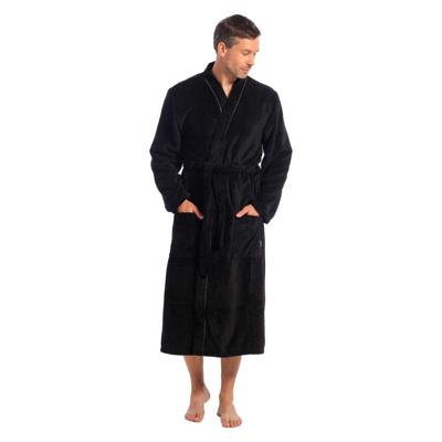 Ten Cate Badjas Heren Zwart / Grijs-M