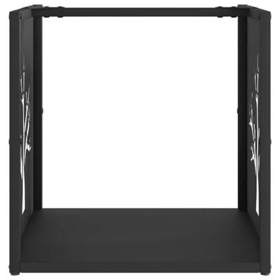 Brandhoutrek 40x40x40 cm koudgewalst staal zwart