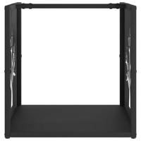 Brandhoutrek 40x40x40 cm koudgewalst staal zwart - thumbnail