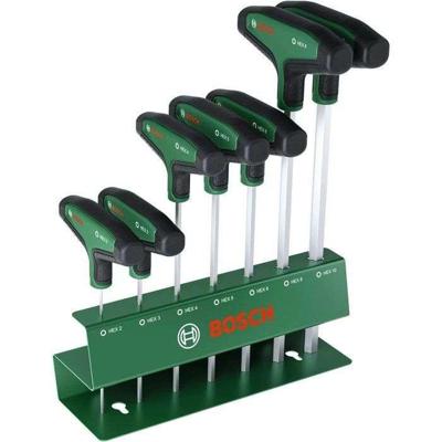 Set van 7 Bosch inbusschroevendraaiers met T-handgreep - 2 tot 10 mm