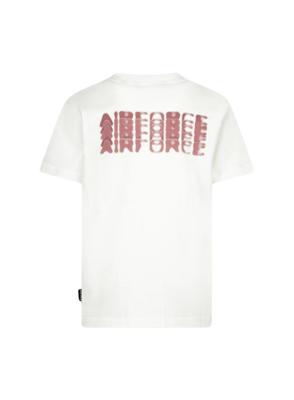 Doubble Led T-Shirt White\Sienna Backprint
