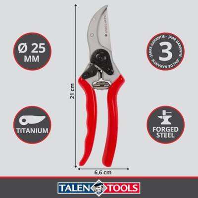 Talen Tools Snoeischaar Professioneel 25mm