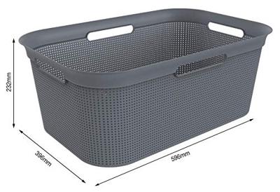 Rotho Flexibele Wasmand Brisen 41 L Antraciet Rotho Flexibele Wasmand Brisen 41 L Antraciet