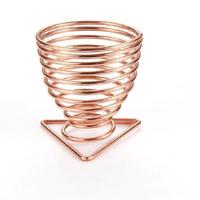 5PCS kalebas water drop make-up ei Puff tray opslag rack spons ei metalen houder (Rose goud) - thumbnail