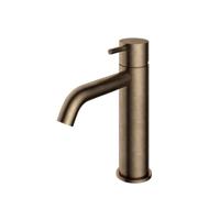 Wastafelmengkraan Hotbath Cobber 1-hendel Gebogen 21.6 cm Verouderd Messing Living Colours - thumbnail