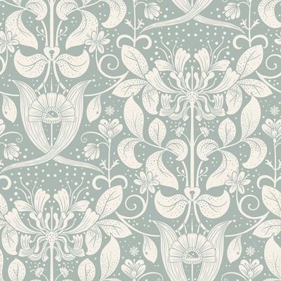 Dutch Wallcoverings Hjärterum - Berit - Lichtblauw