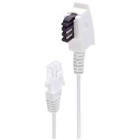 Shiverpeaks DSL Aansluitkabel [1x Telefoonstekker Duitsland (TAE-F) - 1x RJ45-stekker] 15 m Wit - thumbnail