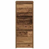 Dressoir 29,5x34x76 cm bewerkt hout oud houtkleurig - thumbnail