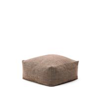 Kave Home Outdoor Poef 'Vedell' PET, kleur Oranje - thumbnail