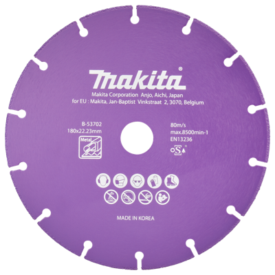 Makita Accessoires Doorslijpschijf 180x22,23x1,3mm - B-53702 B-53702