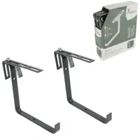 Poetic Poétic plantenbak beugel basic antraciet set van 2 | 10 stuks - thumbnail