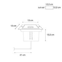 QAZQA Moderne grondspot zwart verstelbaar IP65 - Oneon - thumbnail