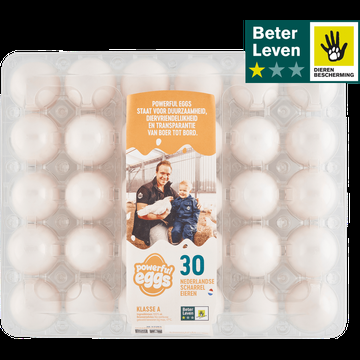 Powerful Eggs Nederlandse Witte Scharreleieren 30 Stuks bij Jumbo