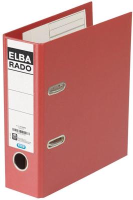 Elba Rado Plast ordner voor ft A5 staand, donkerrood, rug van 7,5 cm Elba Rado Plast ordner voor ft A5 staand, donkerrood, rug van 7,5 cm