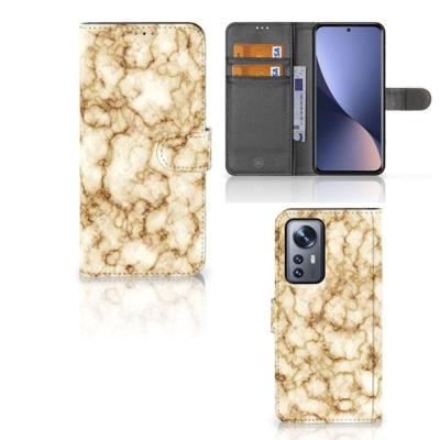 Xiaomi 12 Pro | Bookcase | Marmer Goud