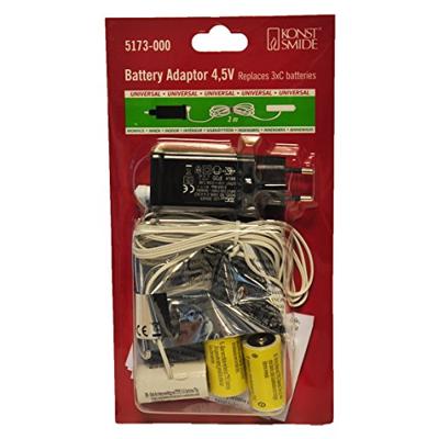 Konstsmide batterijlader 4,5V C zwart 4 delig Konstsmide batterijlader 4,5V C zwart 4 delig