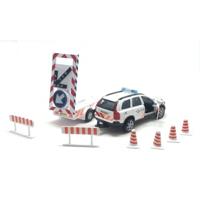 Kids GLOBE die-cast politie volvo xc90 met pijlwagen nl - thumbnail