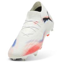 PUMA Future 8 Match IJzeren-Nop Voetbalschoenen (SG) Wit Felrood Blauw - thumbnail