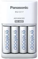 Panasonic Advanced BQ-CC17 + 4x eneloop AA Batterijlader NiMH AAA (potlood), AA (penlite) - thumbnail