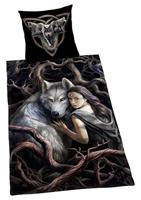 Anne Stokes bed linen Wolfs 135 x 200 cm - thumbnail