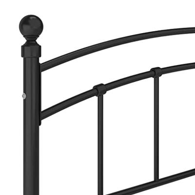 vidaXL Bedframe metaal zwart 140x200 cm vidaXL Bedframe metaal zwart 140x200 cm