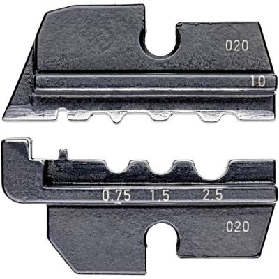 Knipex 97 49 10 Krimpinzetstuk Ongeïsoleerde knelkabelschoenen, Ongeïsoleerde knelverbinders, Ongeïsoleerde doorverbinders 0.75 tot 2.5 mm² Geschikt voor merk