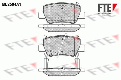 Remblokken set BL2594A1