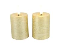 Ledkaars Lyon ro 5x5x9 cm goud s2 Countryfield - Countryfield - thumbnail