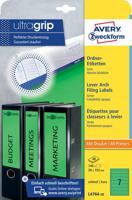 Rugetiket avery smal 38x192mm zelfklevend groen - thumbnail